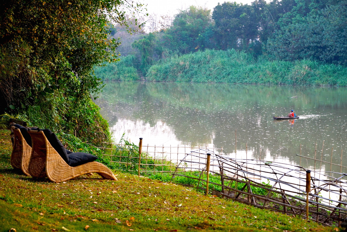 Raya Heritage 河畔設有多個發呆亭，讓人們可以靜享時光。
